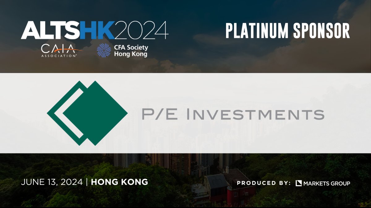 We are thrilled to announce that P/E Investments has recently come on board as our Platinum Sponsor for ALTSHK! Register now ➡️ marketsgroup.org/forums/altshk-… #ALTSHK