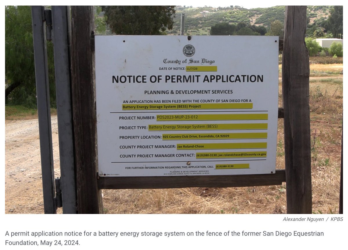 Our renewable future - Cal Fire on Tuesday lifted all remaining evacuation warnings for the Otay Mesa battery energy storage facility kpbs.org/news/public-sa…