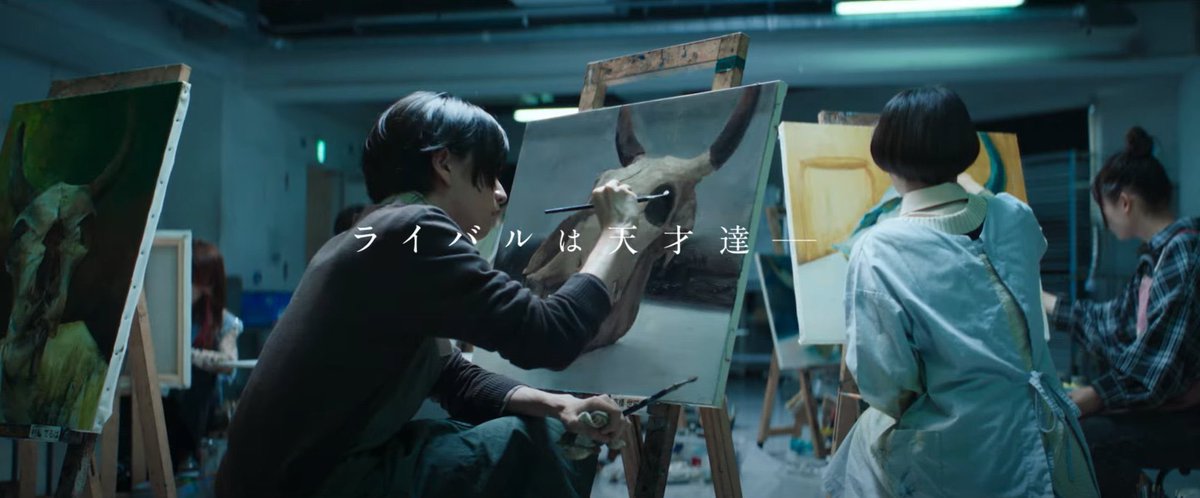 omg the website says director hagiwara wanted the set to truly feel authentic: 401 paintings are in the film, some being returning pieces featured in the manga and 300 specifically made for set. some are made by cast members who spent 6 months practicing for their roles!! unreal