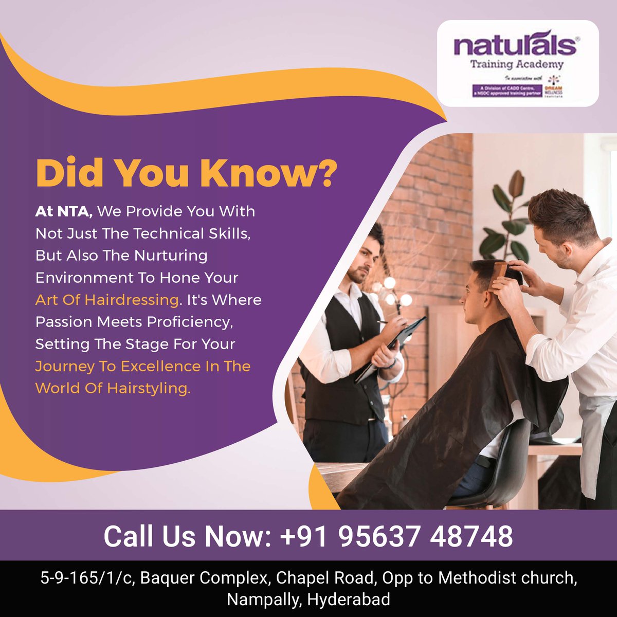 NTA offers a nurturing environment for honed hairdressing skills, blending passion and proficiency. Contact Us: 95637 48748 visit : naturalsacademy.com #haircarejourney #beginnerhairdresser #naturalstrainingacademy #nta #nampally #hyderabad