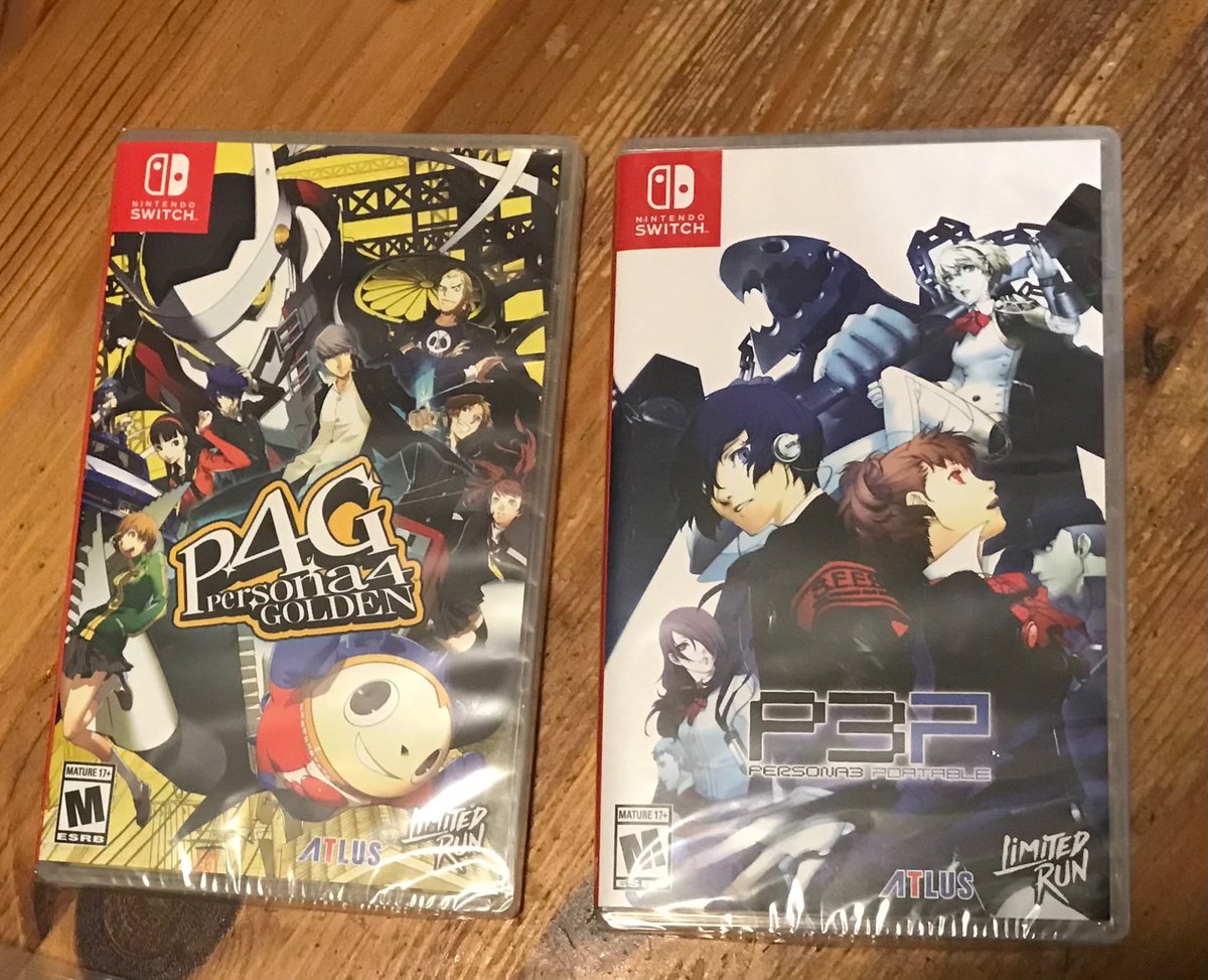 Switch games 263 & 264...P3P and P4G. Thanks very much @VideoGamesPlus_