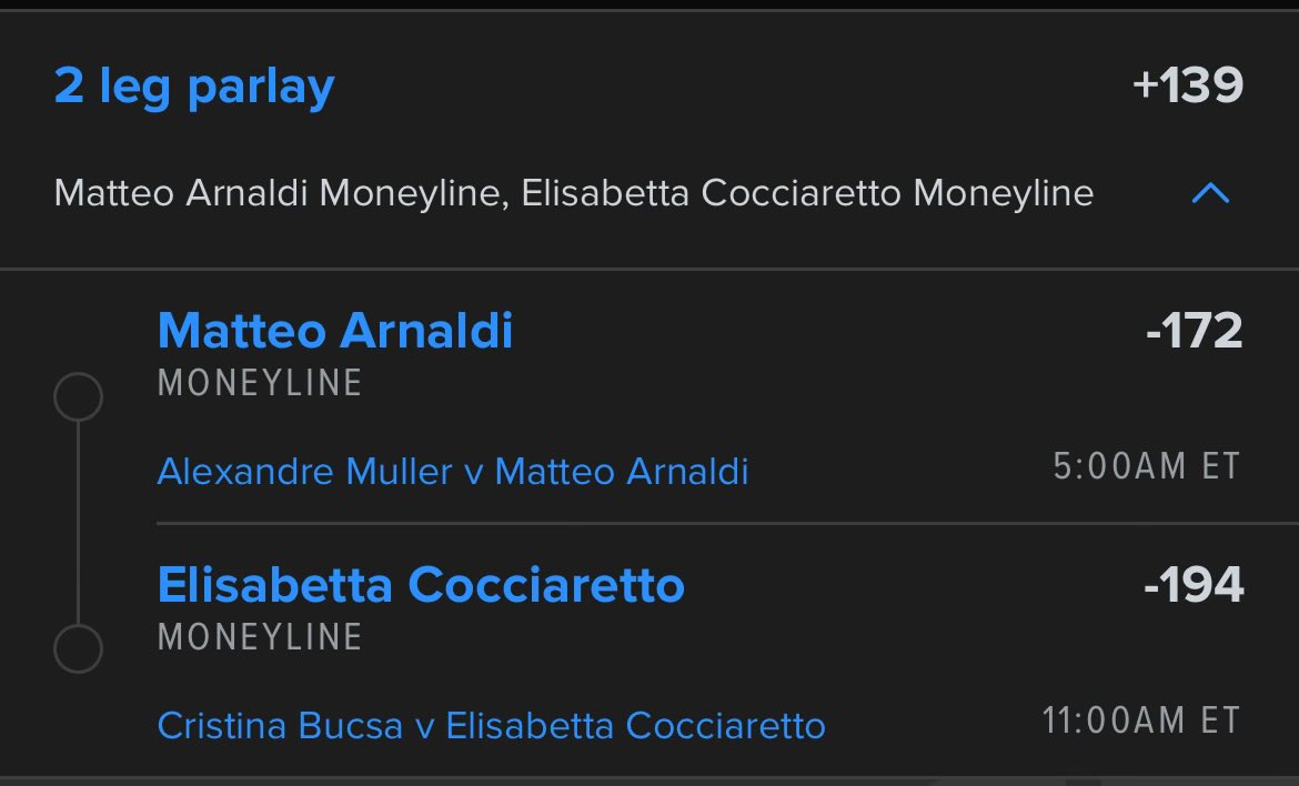 French Open🎾

Rolling with two favorites tomorrow, one ATP and one WTA. Let’s stay hot and cash another play!

Drop a like if tailing
#RolandGarros #Tennis #ATP #FreePlays