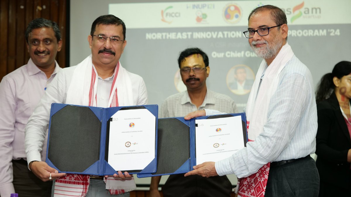 Assam Startup - The Nest signed an MoU with IIT, Guwahati on 27th May 2024 to support startups with product development, testing, R&D, and mentoring, fostering innovation and growth in Assam. #StartupSupport #Innovation #AssamTech