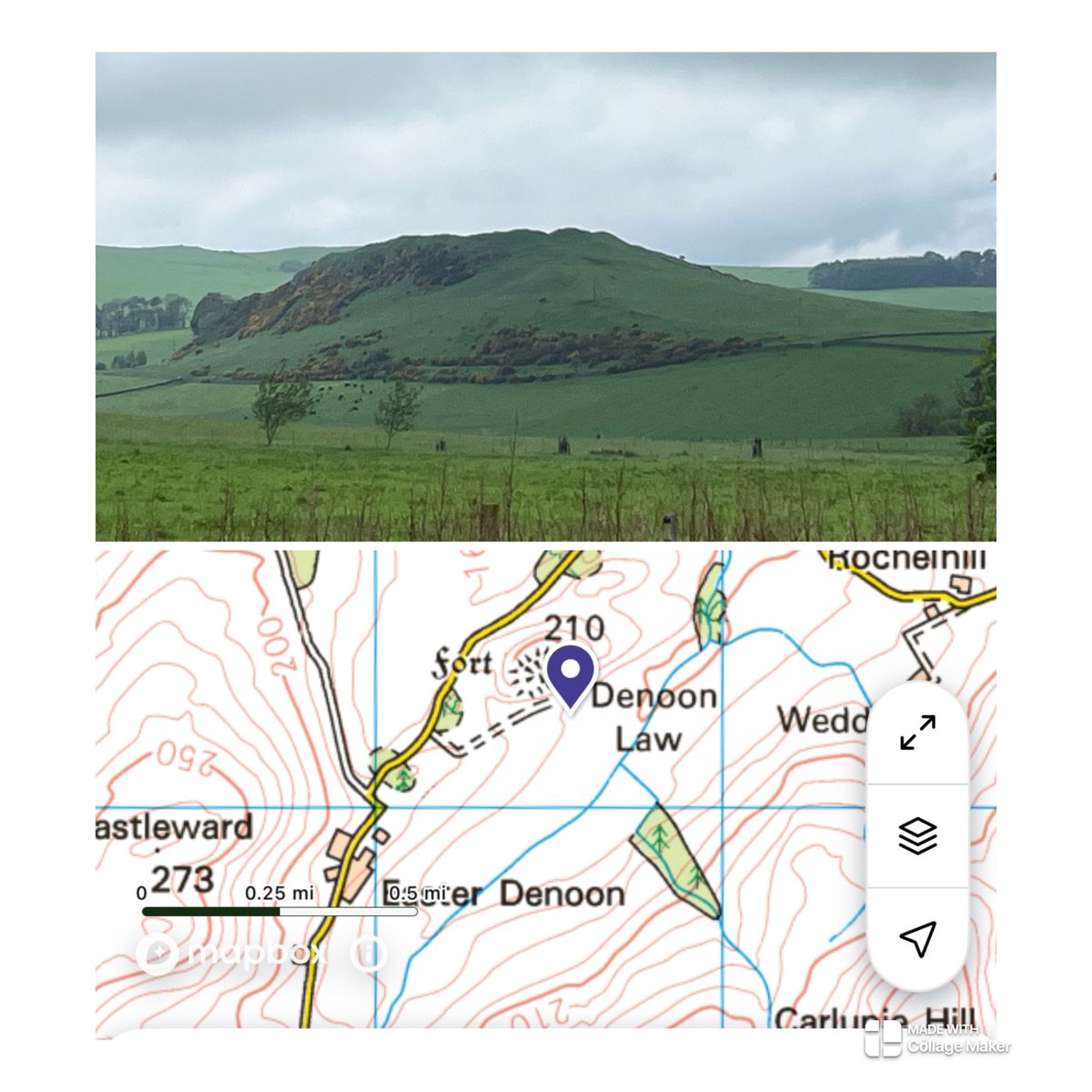 Nestled in the #Angus countryside is Denoon- perfect for #HillfortsWednesday