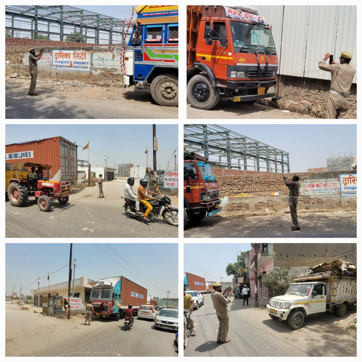 दिनांक 29.05.2024 को @noidatraffic द्वारा छपरौला–बिसरख रोड पर अनाधिकृत / नो पार्किंग में खड़े एवं यातायात नियमों का उल्लंघन करने वाले वाहनों के विरुद्ध नियमानुसार आवश्यक विधिक कार्यवाही की जा रही है। यातायात हेल्पलाइन नं0- 9971009001