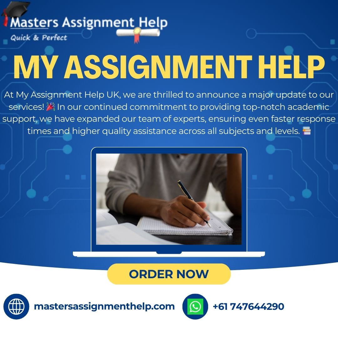 Assignm10486485's tweet image. 📢 Exciting Update from My Assignment Help UK! 📢
At My Assignment Help UK, we are thrilled to announce a major update to our services!
mastersassignmenthelp.com/my-assignment-…
#MyAssignmentHelpUK #AcademicExcellence #StudentSuccess #AssignmentHelp #StudySupport #UKStudents #EducationFirst
