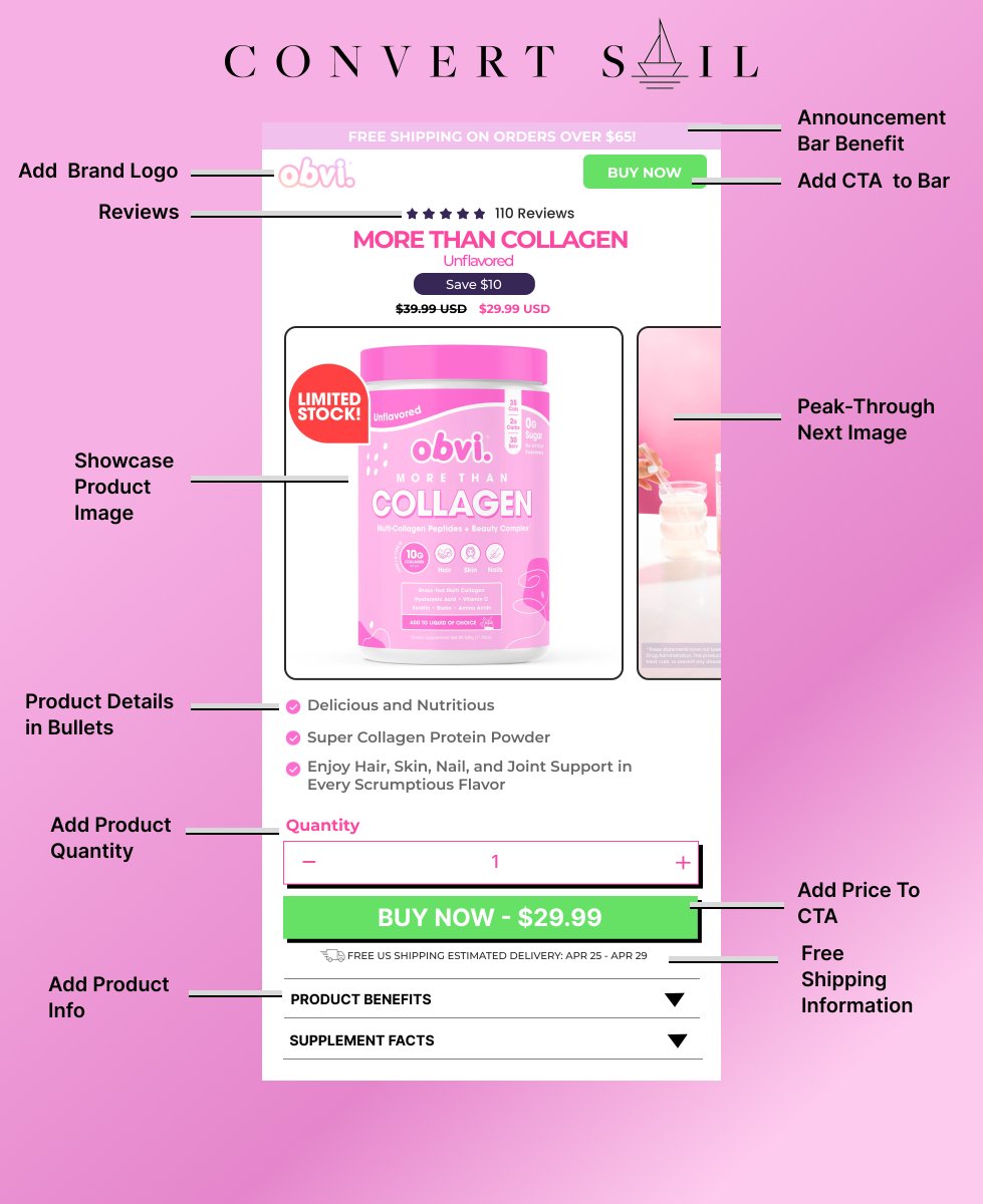 Copy this mobile design if you want to sell 30%+ more product with your ecom brand
