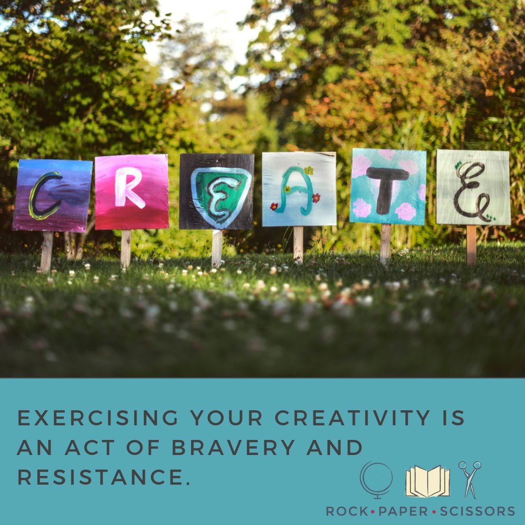 Exercising your creativity is an act of bravery and resistance. #Motivation #Inspiration