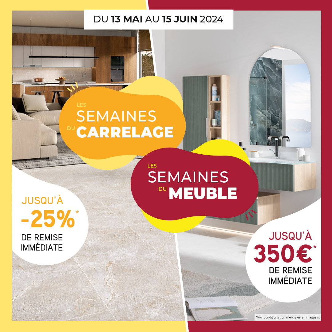 😍📢 Donner un petit coup de neuf à votre #intérieur, ça vous tente ? #EspaceAubade vous fait économiser des centaines d'€ sur une grande #sélection de #carrelage et de #meubles haut de gamme ! Profitez-en vite, c'est jusqu'au 15 juin... 👀 urlz.fr/qAkS #promo #offre