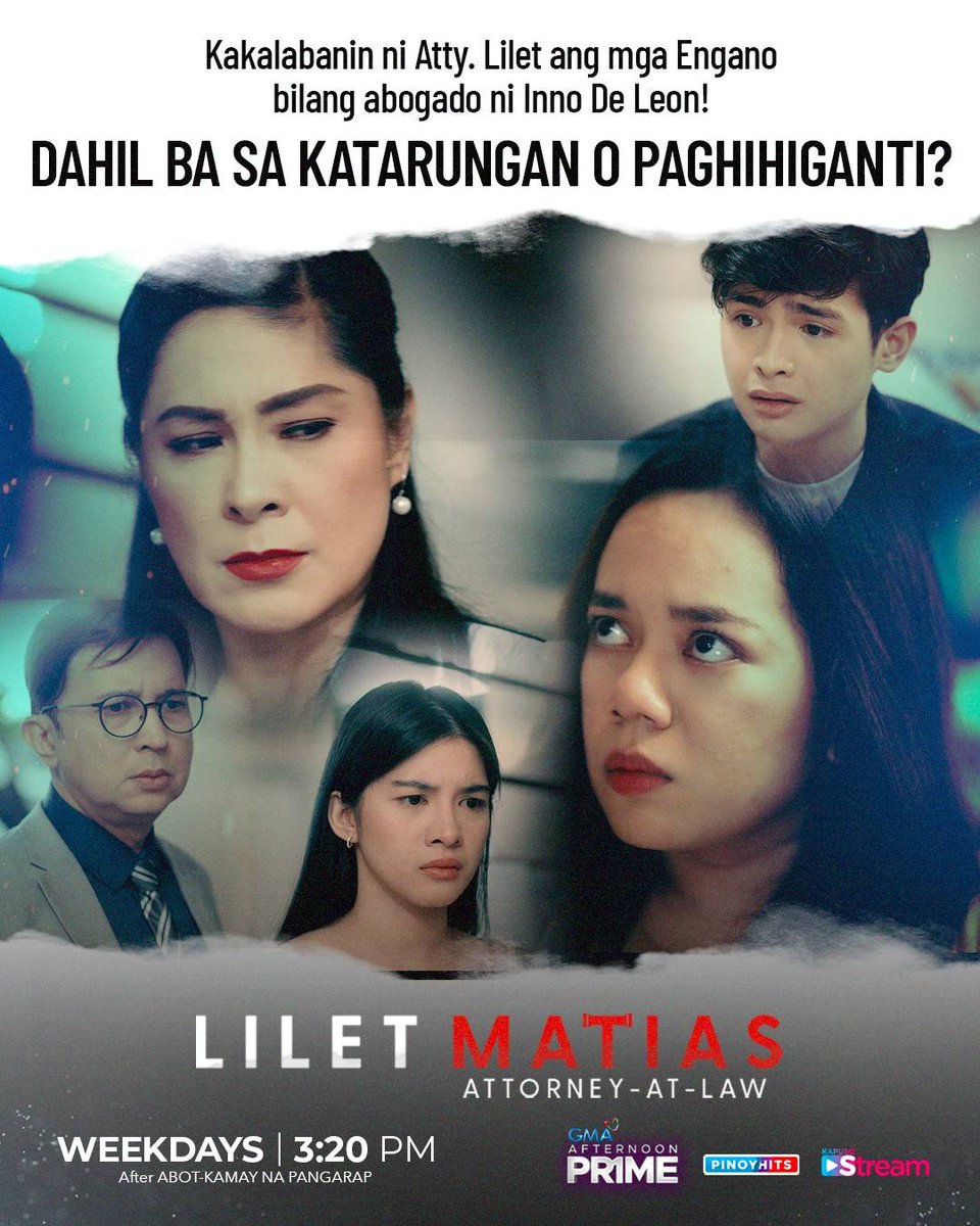 Atty. Lilet is now representing Inno! Abangan ang mainit na tapatan sa #LiletMatiasAttorneyAtLaw mamayang 3:20 PM sa GMA Afternoon Prime!