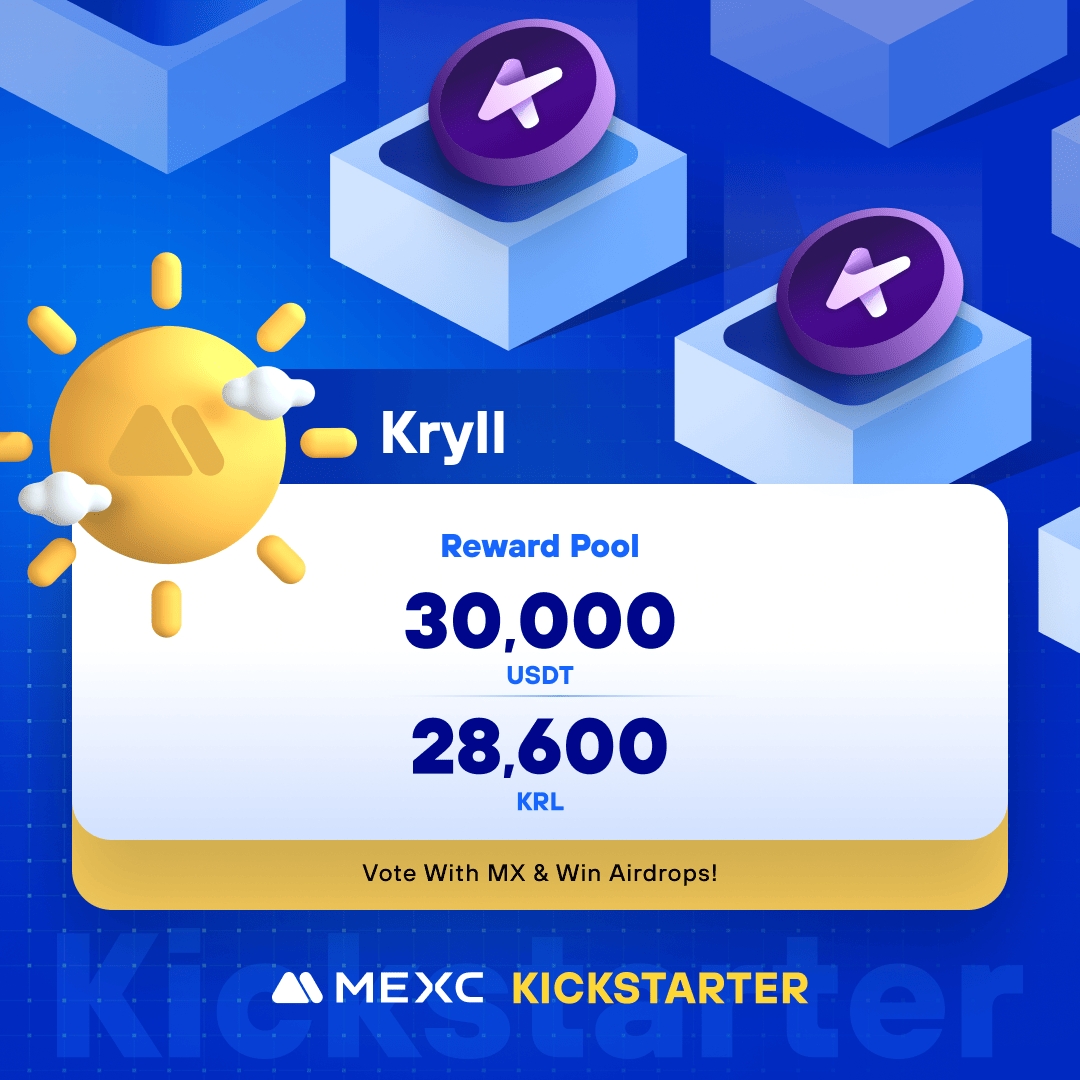 .@kryll_io, a comprehensive platform that leverages AI technologies to provide crypto investors with insights and tools for navigating crypto finance, is coming to #MEXCKickstarter 🚀 🗳Vote with $MX to share massive airdrops 📈 $KRL/USDT Trading: 2024-05-30 10:00 (UTC)