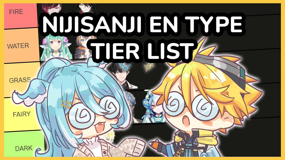 【NIJISANJI EN TYPE TIER LIST】
WHAT TYPE IS EVERYONE??? ft.@EliraPendora 

🔴LIVE AT: 9pm EDT | 6pm PTD | 10am JST

🖼️Thumbnail Art: @/46imgs

Waiting Room:➡️ youtube.com/live/zNOseKkvF…
