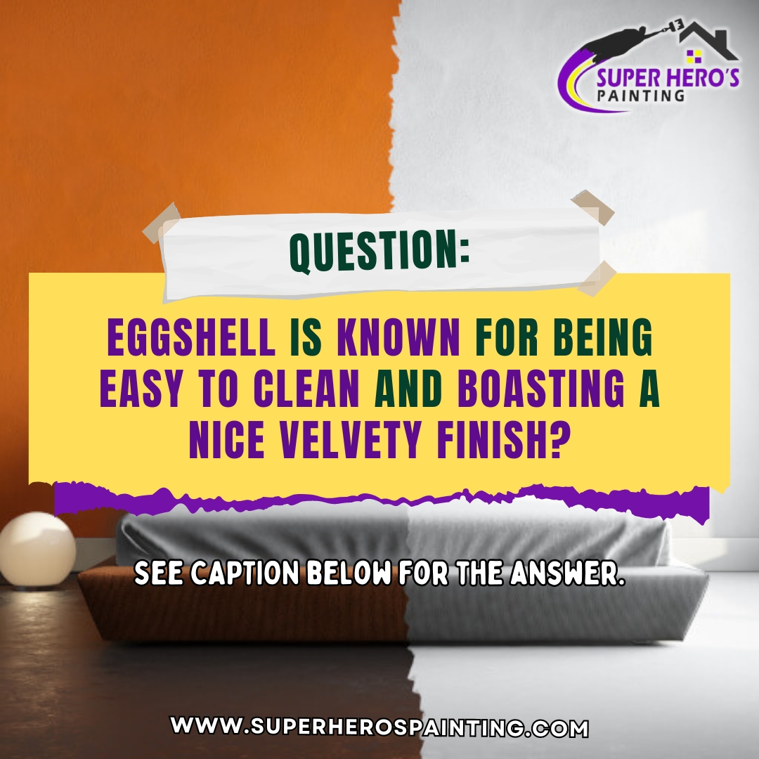 Ready to test your detective skills with a game of Fact or Bluff? 🕵️‍♂️🔎 Join the fun and let's see if you can spot the truth! 💭✨

ANSWER: FACT! Eggshell gives a flatter look than glossy paint but still provides a hard-wearing and protective coating. #fyp #SuperherosPainting