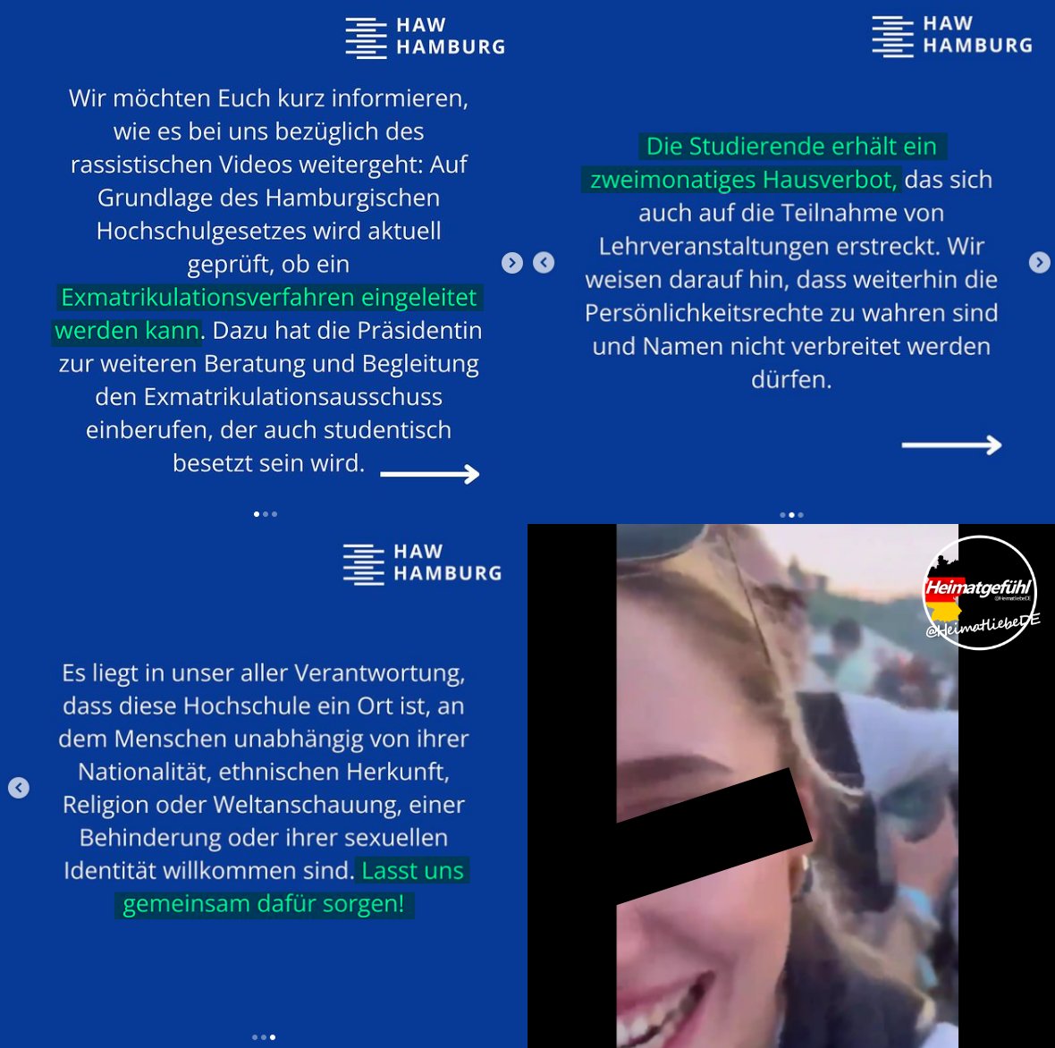 Hochschule will junge Frau von #Sylt rausschmeißen! Funfact: Wir sprechen hier von der Hochschule, die das Islamismus-Problem hat. (Muslim Interaktiv) Deutschland ist komplett lost. #HAWHamburg