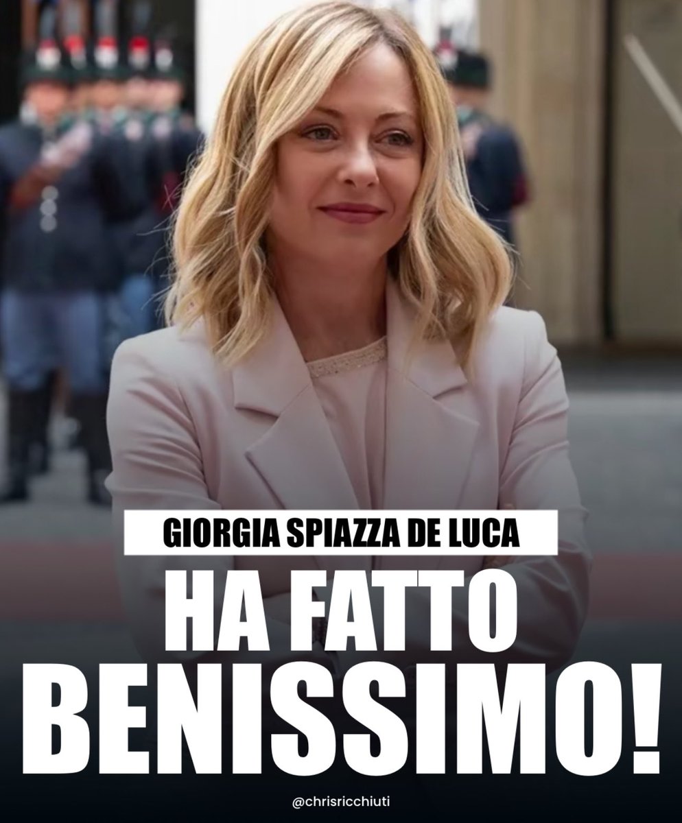 Fa sorridere chi oggi, a sinistra, si indigna: sono gli stessi che al momento dell'insulto hanno preferito tacere. Giorgia, hai fatto benissimo! 🔥🔝 #29maggio