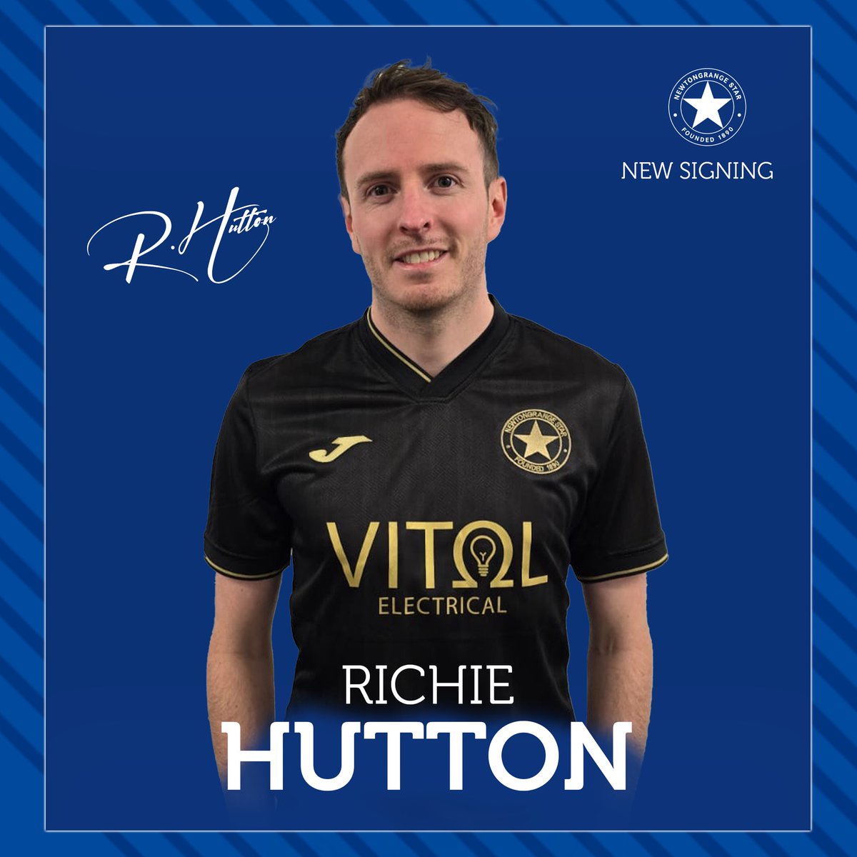 ✍️ Newtongrange Star are delighted to confirm, subject to SFA approval, the signing of experienced attacking player Richie Hutton from Blackburn United. Paul Milligan “Richie is someone I have liked for some time. He is a versatile attacking player who can play in any of the