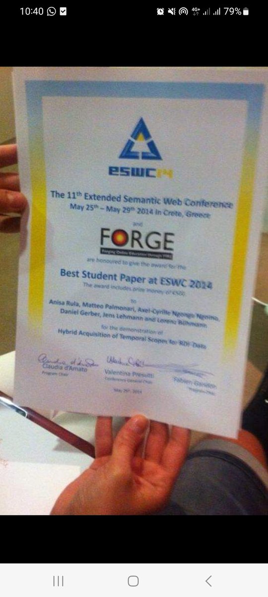 I wish I was at #ESWC2024 to celebrate #10years anniversary 😊. Quite a current topic  doi.org/10.4230/TGDK.1… #temporalinformation #knowledgegraphevolution #timevalidity #temporalscopingfacts
