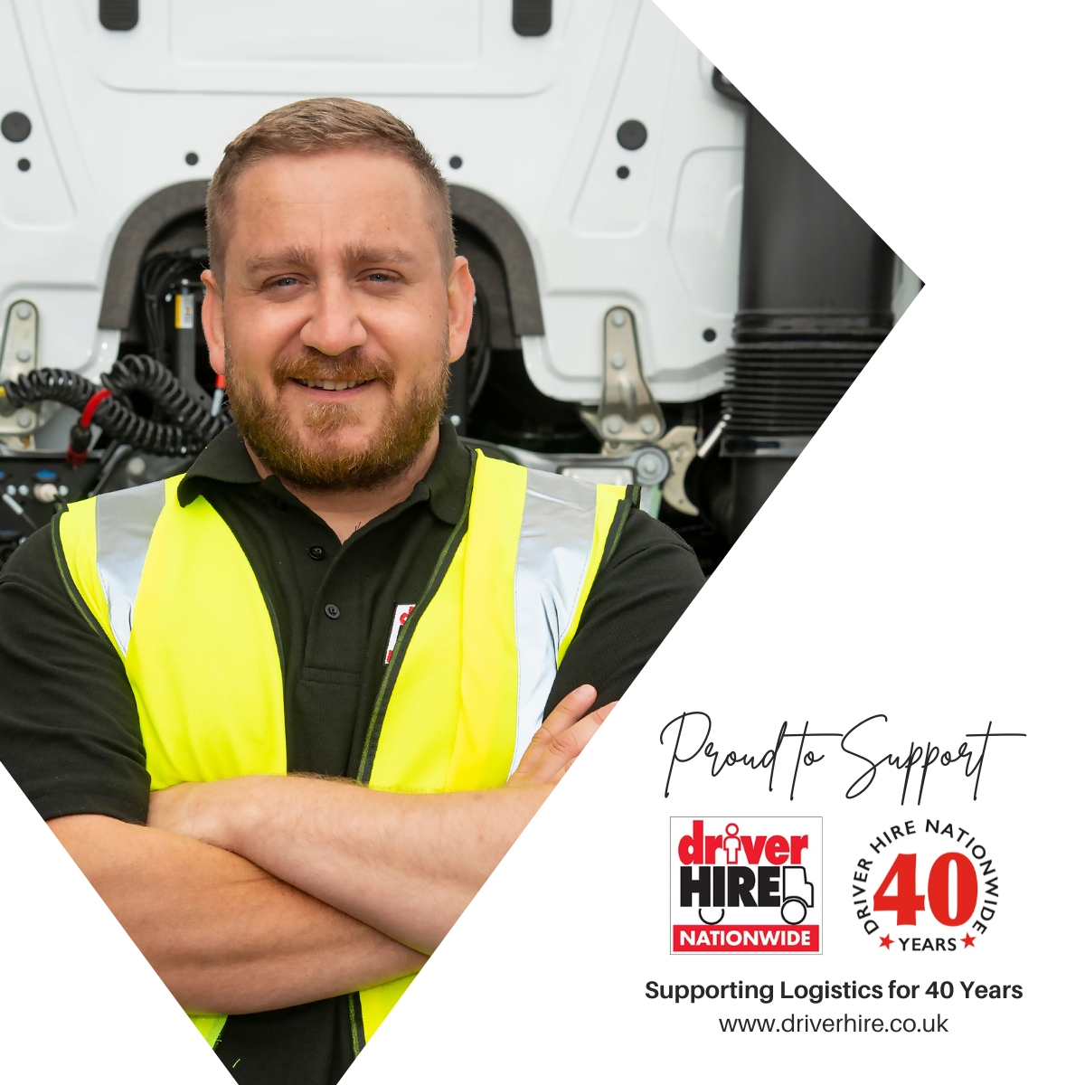 Driver Hire's celebrating 40 years in business
- supporting #logistics for 4 decades &amp; we’re
proud of our role in keeping the wheels
turning. Times have changed since the 80s
when we started, but our core mission to
deliver the best specialist recruitment service,
24/7, hasn’t.
