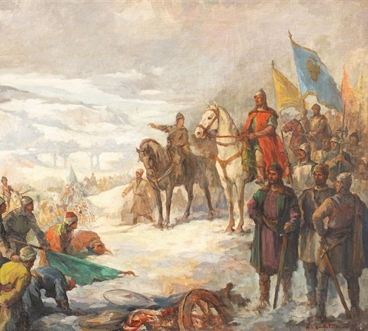 Stephen the Great at the Battle of Vaslui, 1475

The Ottoman troops numbered up to 120,000, facing about 40,000 Romanian troops

Mara Branković, the former wife of Murad II, told a Venetian envoy that the battle had been the worst ever defeat for the Ottomans

🇷🇴