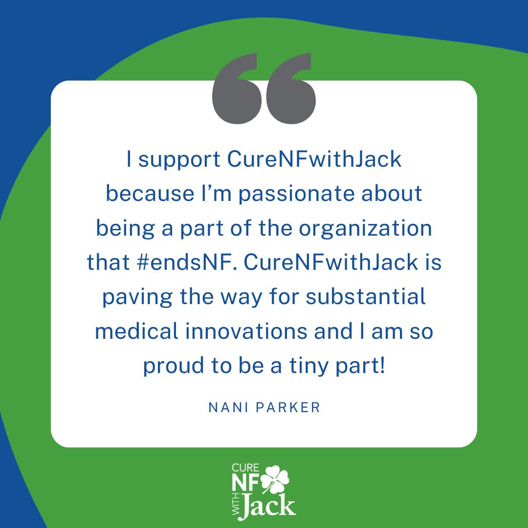 Our Ambassadors are critical to the work we do to fund research to #EndNF. We're grateful to have dedicated support from amazing people like Nani!  

 #AmbassadorLove #CureNF #EndNF #CNFWJAmbassador #NFAwarenessMonth