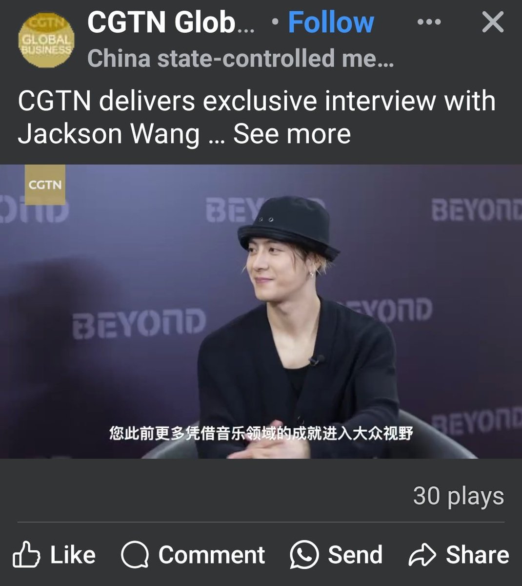 [YOUTUBE/FB] 240529 CGTN Global Business

Please like and comment on these posts ❤️
Links in the replies below 👇 

#JacksonWang #王嘉尔 #잭슨 #TEAMWANG @JacksonWang852