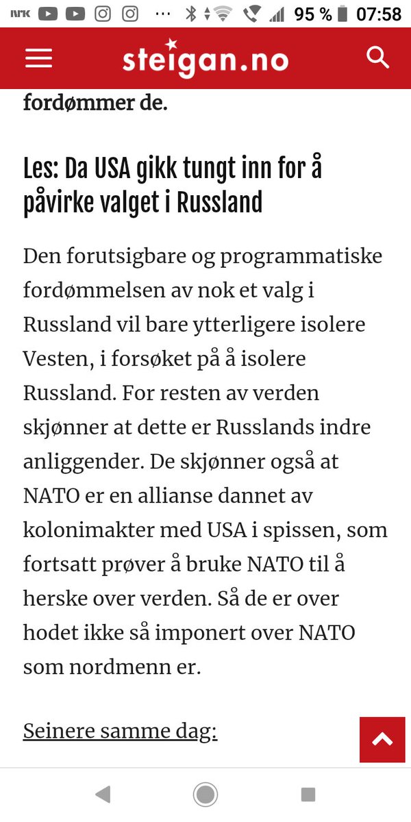 Virkeligheten skal skjules for deg og meg. Narrativet er nødvendig fra Nato fordi uten folket med seg er lederene maktesløs. KI er for å styrke narrativet, og gjøre oss alle dummere. Noe å bruke tankene dine på herr forsvarsminister Bjørn Arild Gram?