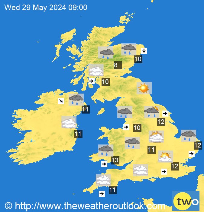 UK WEATHER:Variable cloud & showers, some of these heavy & thundery in the east. globalnewsnow.worldwide-markets.com/index.php/2024…