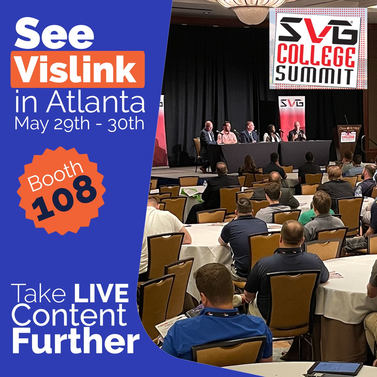 Ready for 2 days of intensive panel discussions about college sports video production? Join us at booth #108 to explore cutting-edge solutions for capturing, distributing, and monetizing content!

#CollegeSports #VideoProduction #SVGcollege #SVGsummit

hubs.la/Q02yMfny0