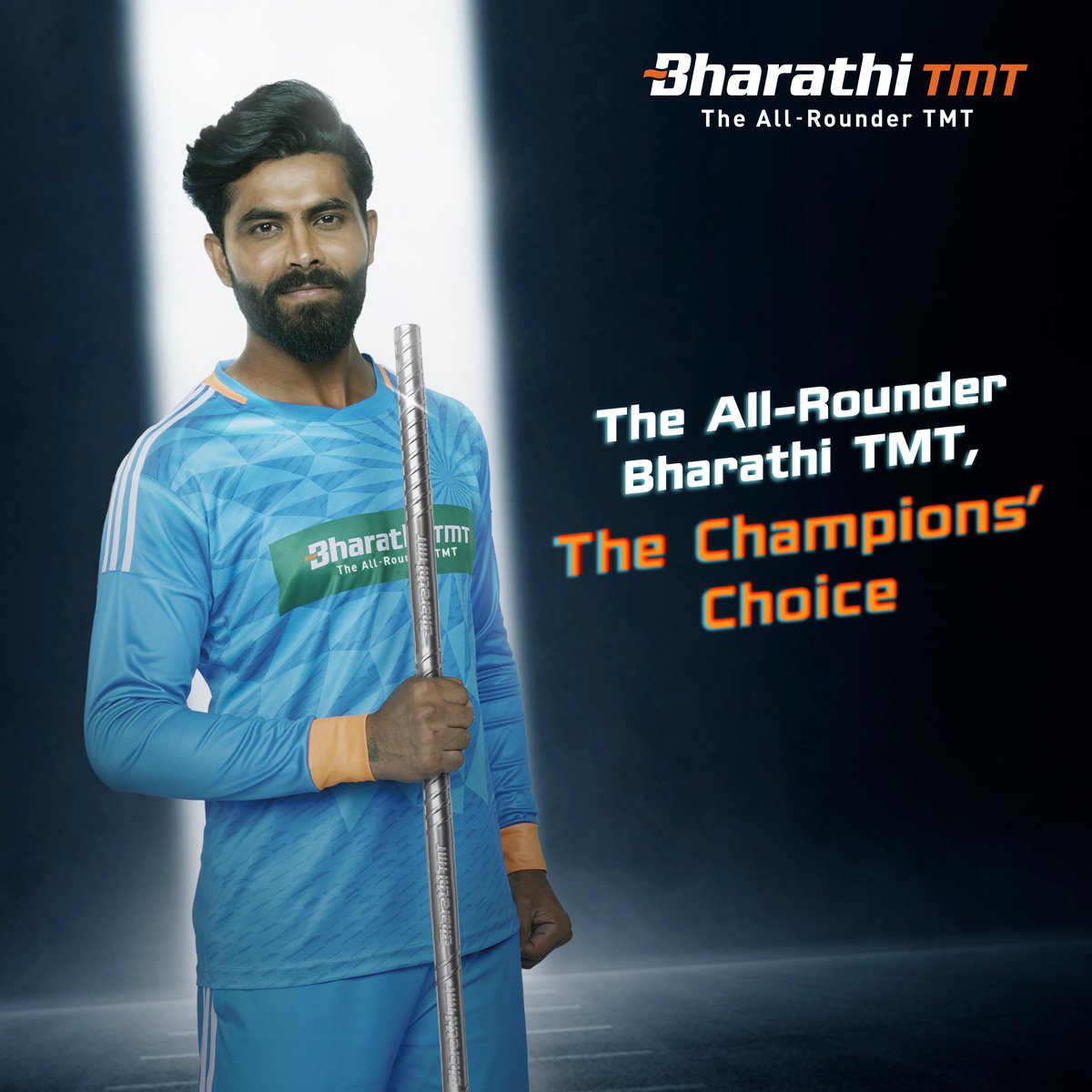 Bharathi TMT stands for strength, durability, and excellence, just like an All Rounder on the cricket field. Trusted by builders and champions alike, it’s the perfect choice for constructing robust structures. 

#BharathiTMT #RavindraJadeja #AllRounderTMT #EverDependable