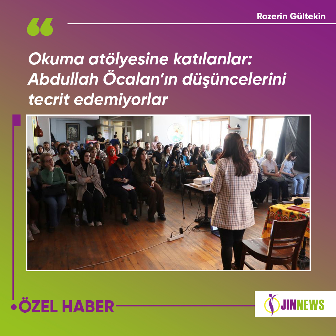 📚Okuma atölyesine katılanlar: Abdullah Öcalan’ın düşüncelerini tecrit edemiyorlar  

#Jinnewshaber #AbdullahÖcalan 

jinnews.net/TUM-HABERLER/c…