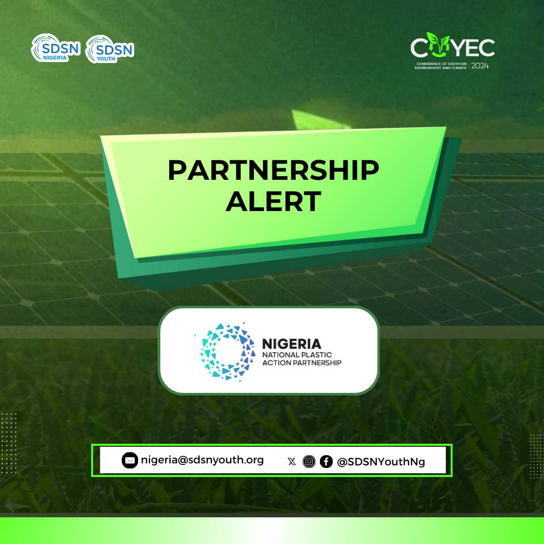 🌟 Partnership Alert: COYEC 2024! 🌟

We are delighted to announce a strategic partnership with the Nigeria National Plastic Action Partnership (NPAP).

Together, we will explore critical issues, showcase pioneering solutions, and facilitate impactful collaborations.

#COYEC2024