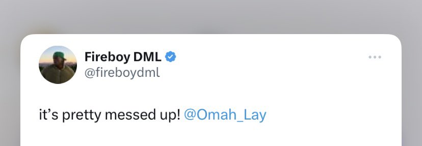 🔷 Fireboy and Omah Lay have something cooking 👀