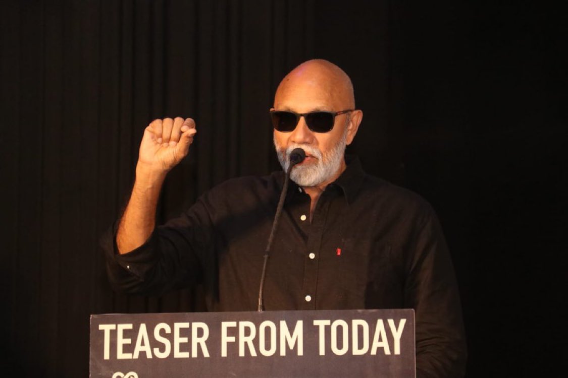 #Sathyaraj sir says that Thanks to @Dhananjayang and @vijaymilton for giving me the role that the late #Vijaykanth was meant to be in. When I heard that the director of #GoliSoda, @vijaymilton had approached me for the film, I said yes without any second thought.