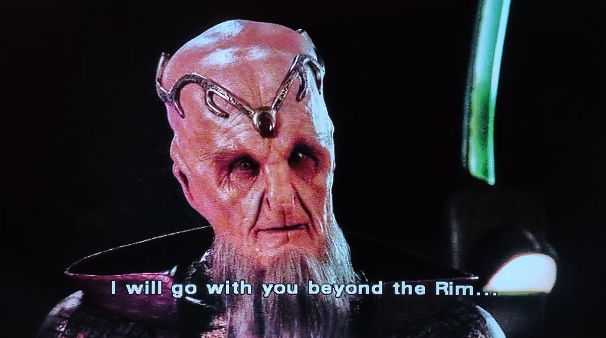 Aww. The billion-year-old First Ones don't want to leave the galaxy without Daddy-Lorien. Adorbs.
#Babylon5