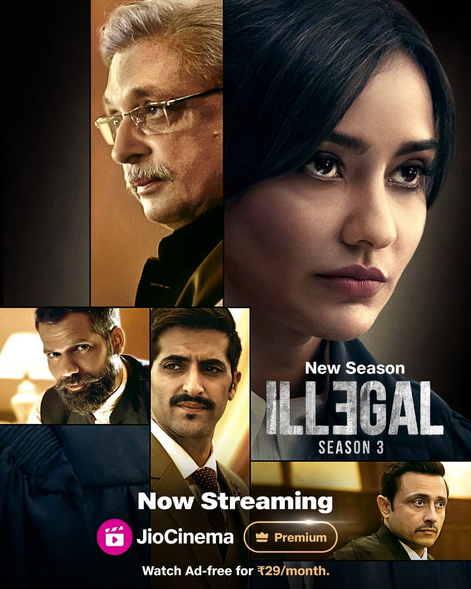 Excited for #IllegalS3OnJioCinema? Enjoy it ad-free with Jio Cinema Premium at only ₹29! Let's go.