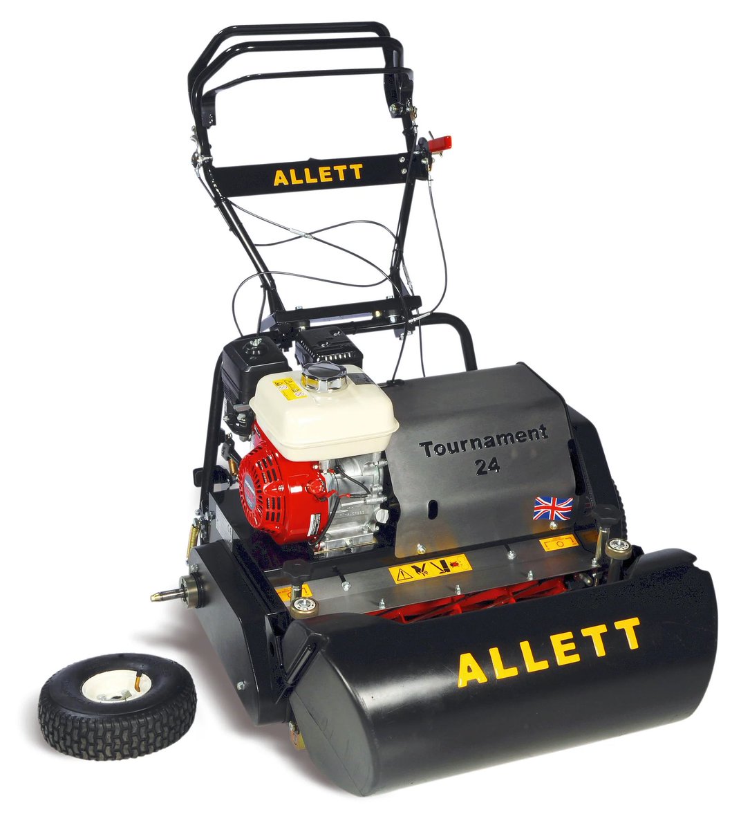 Use our wheel kit to move your mower across the club car park