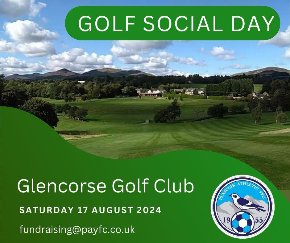 Penicuik Ath YFC (@penicuikathyfc) on Twitter photo ⛳️PAYFC GOLF DAY⛳️
🏌️♂️We are looking to run a golf social/fundraiser event at Glencorse on 17 August 2024.
If interested, please complete the link below by Friday 7 June
forms.office.com/e/zwm7hGRP2e
Any queries please email us at fundraising@payfc.co.uk
🔵⚪️🔵⚪️🔵 ⛳️PAYFC GOLF DAY⛳️
🏌️♂️We are looking to run a golf social/fundraiser event at Glencorse on 17 August 2024.
If interested, please complete the link below by Friday 7 June
forms.office.com/e/zwm7hGRP2e
Any queries please email us at fundraising@payfc.co.uk
🔵⚪️🔵⚪️🔵