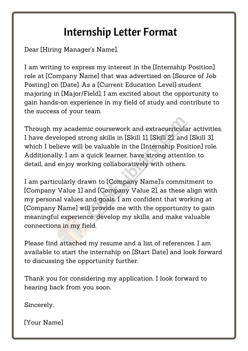 Internship Letter Sample

Share with and tag your friends who are struggling to create a strong internship request letter