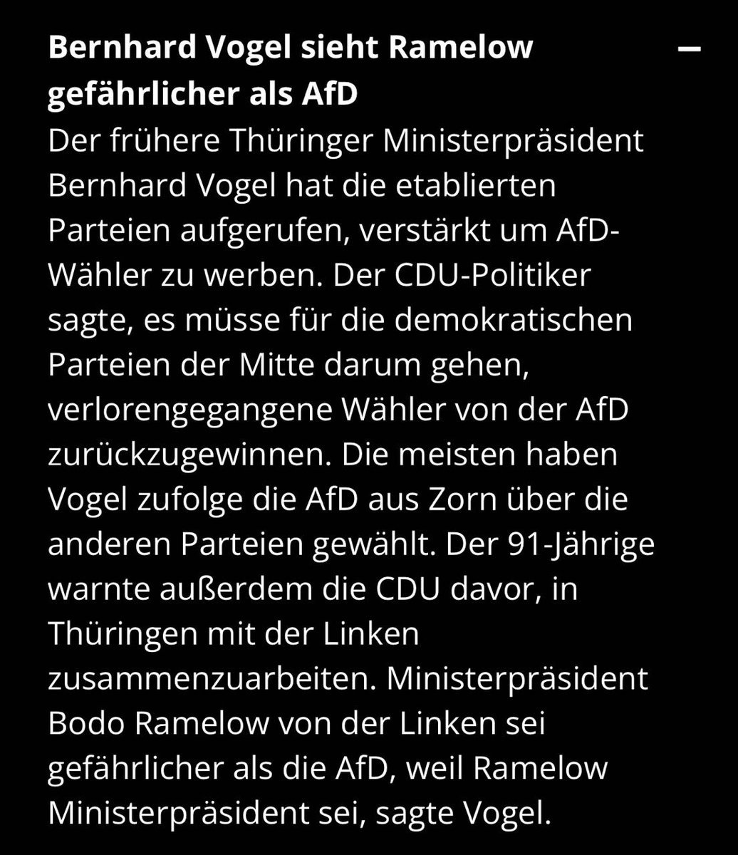 Was ist denn bei euch schiefgelaufen @CDU ? Merkt ihr noch so ein bisschen was? Habt irgendwie noch eine Verhältnis zur Realität? Eine Partei wie die #noafd die unsere Demokratie zersetzt ist harmloser als ein demokratischer Ministerpräsident... Halleluja! #Thüringen