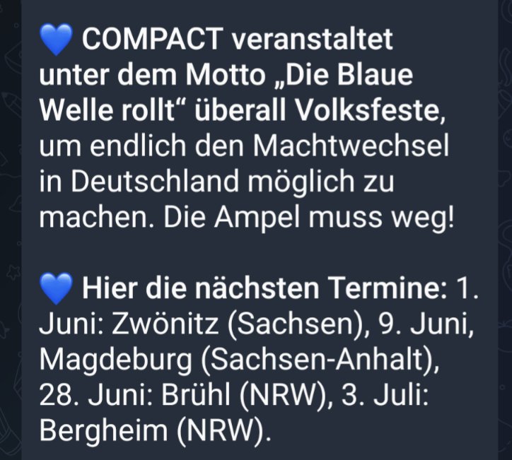 Wann bist Du ganz unten angekommen? Wenn Du als MdL der #noafd zusammen mit Björn Banane beim rechtsextremen Schmierblatt Compact u.a. in Bergheim 'Musik' machst. 🙄