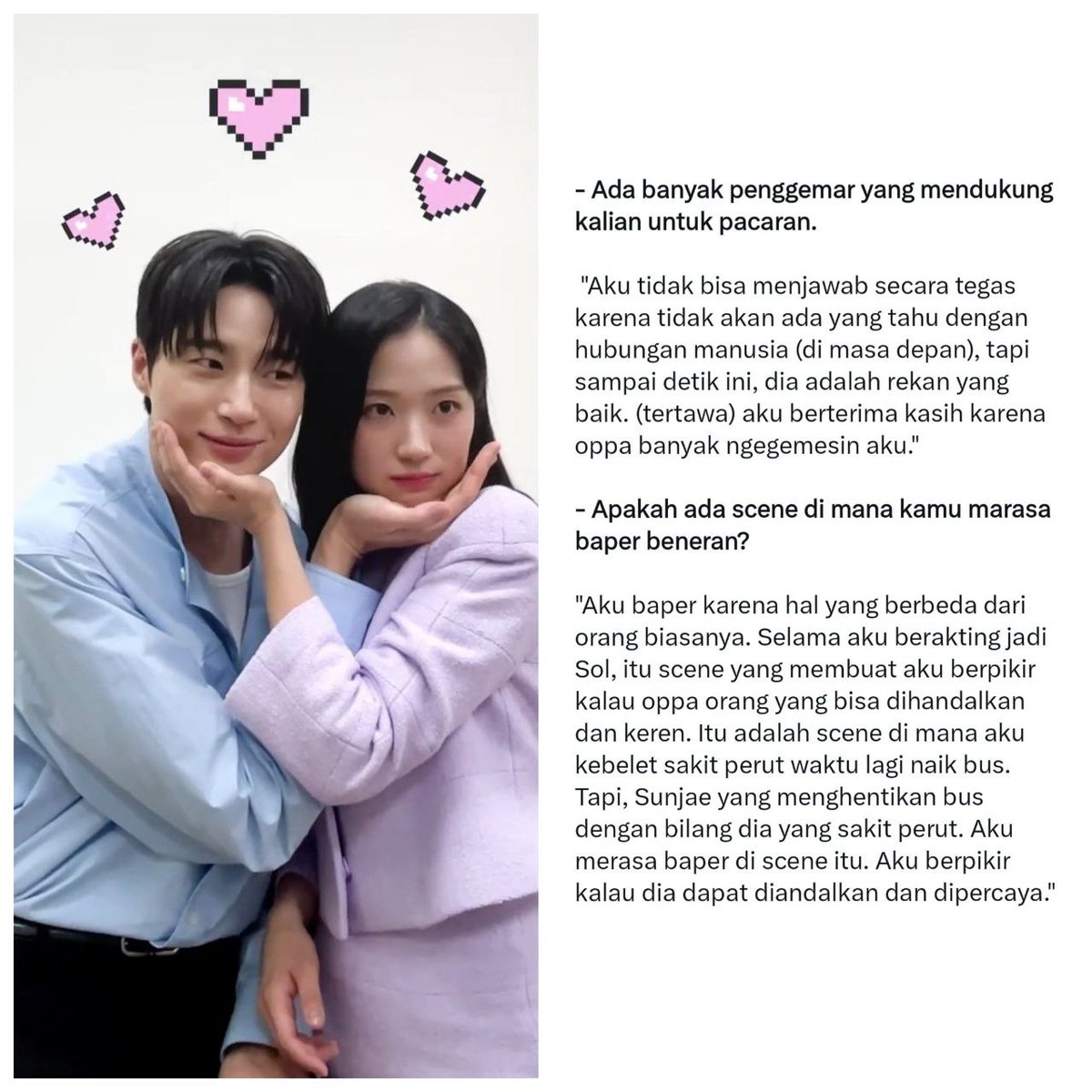 •kdm• ini translate yg akurat ya gaes uhuyyy berarti gak menutup kemungkinan ya mbak🤭

cr: yeongijalhae