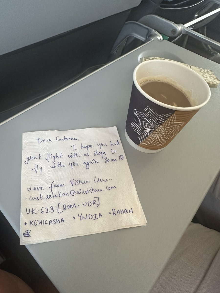 Thank you <a href="/airvistara/">Vistara</a>