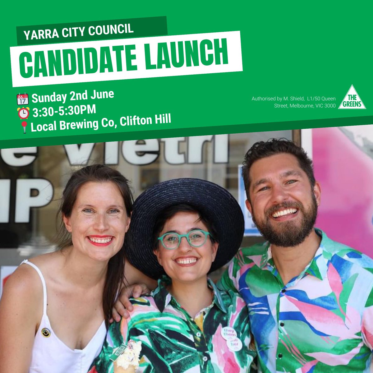 Our candidates are younger, older, parents, grandparents, ride bikes, catch PT, rent, own and live next door. 🙋🏼‍♂️ Come meet them and @GabrielledeVie at our launch this Sunday! 💚 contact-vic.greens.org.au/civicrm/event/…