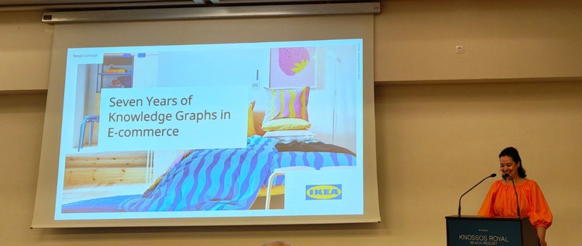 Second keynote at #ESWC2024: Katariina Kari - Lead Ontologist at IKEA 🏡