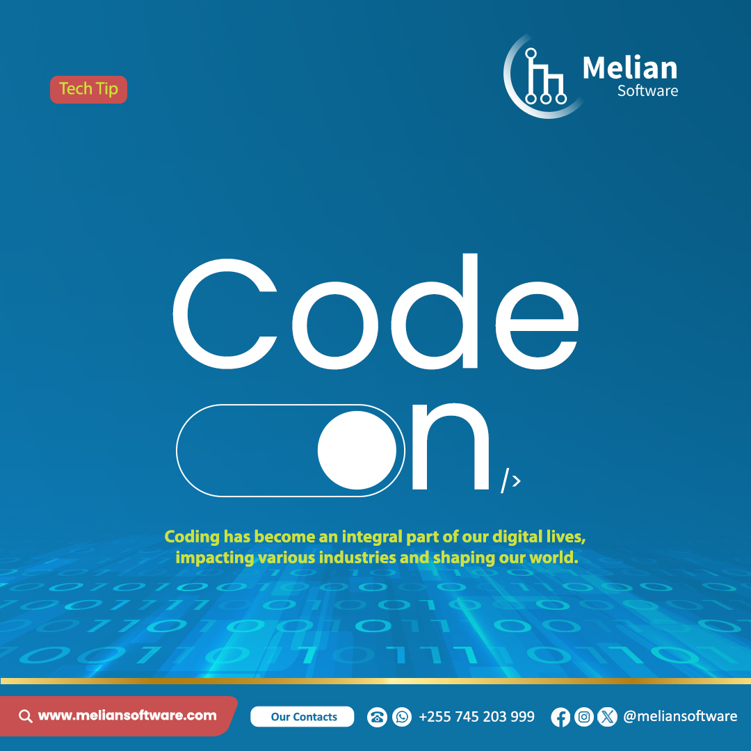 MelianSoftware's tweet photo. Coding has become an integral part of our digital lives, impacting various industries and shaping our world.

Learn More https://t.co/FZouTMnjCH https://t.co/hIPBAmhLxu