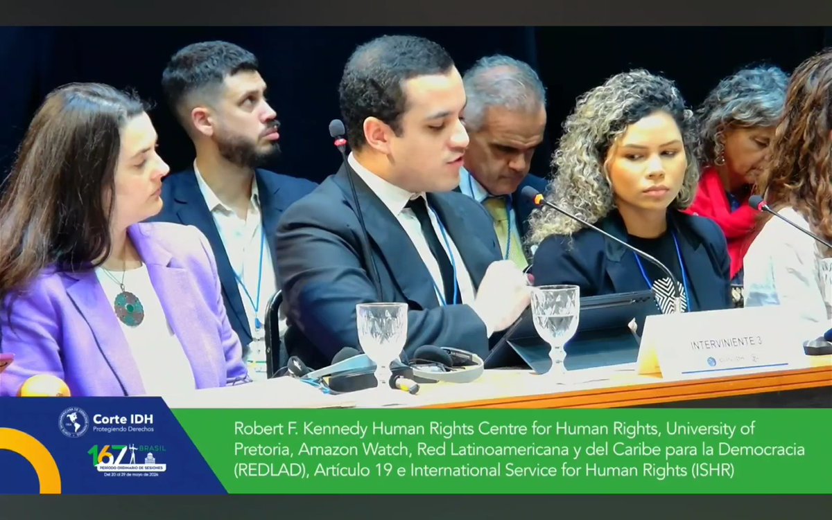 As the @IACourtHR delivered an advisory opinion on climate change & human rights, our @Javi_Urizar, @Sofiajaroto & Carla Baré urged it to ensure a safe, enabling environment for environmental human rights defenders - including by respecting the right to civil disobedience.