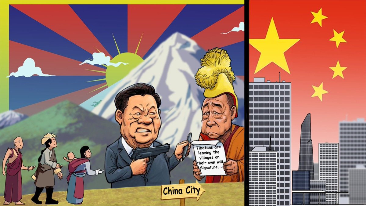 China is coercing rural #Tibetans into urban areas, stripping them of their traditional lifestyles and cultural heritage. This isn't development, it's displacement. #FreeTibet