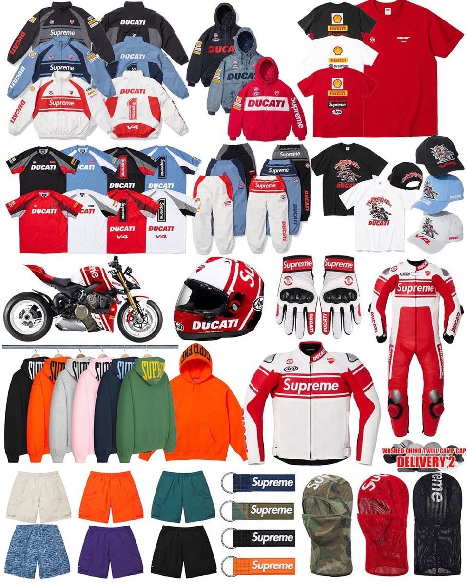 Supreme × Ducati 2024SS Week16が国内6月1日（土）に発売予定 【商品一覧・国内定価】［シュプリーム ドゥカティ］ uptodate.tokyo/supreme-2024ss…