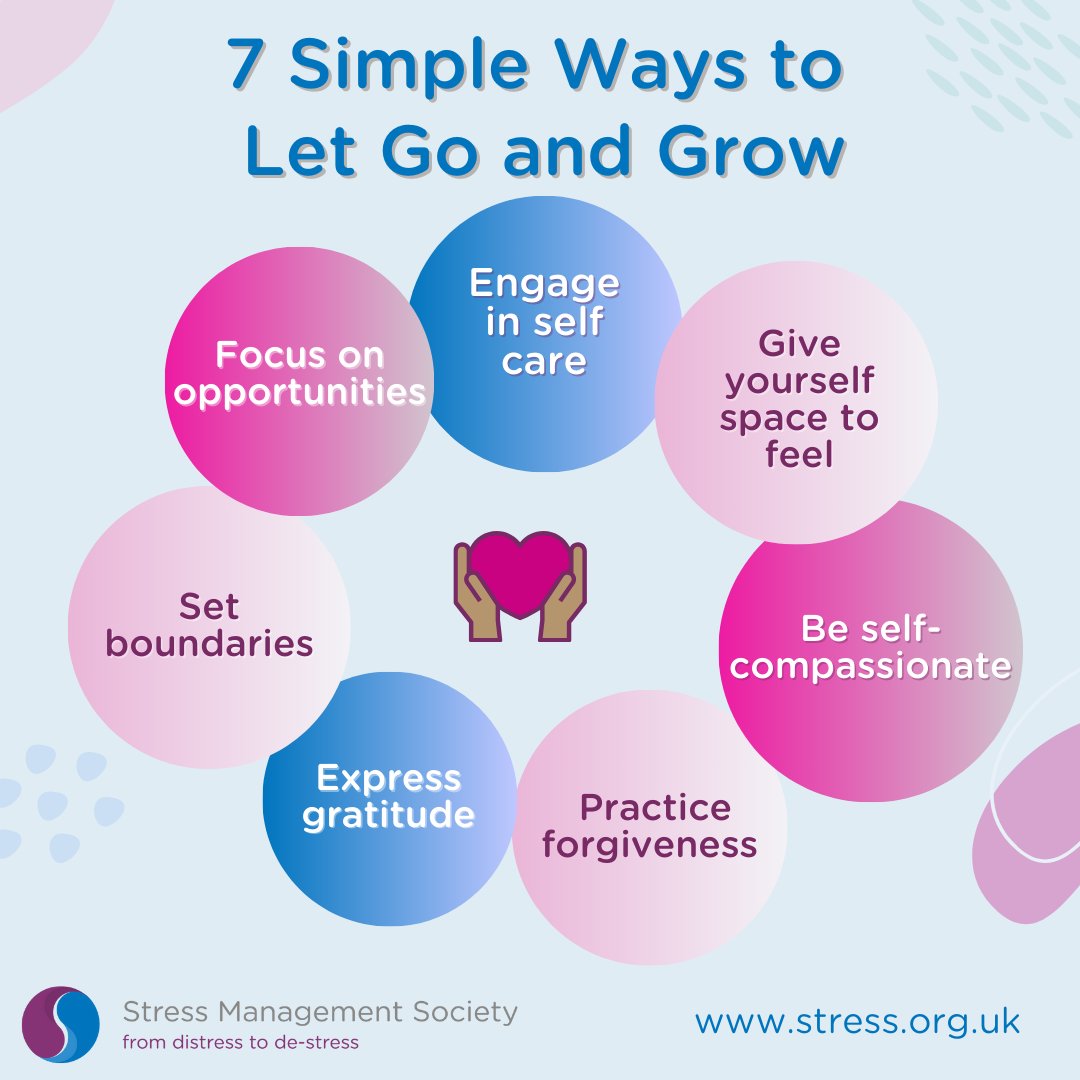 Here are some ways to let go and grow. What helps you release the heavy baggage and create space for new opportunities?
