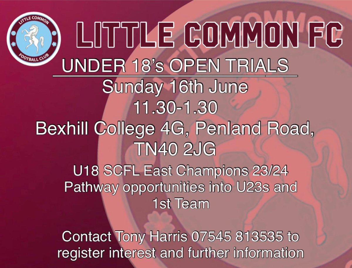 ⚽️ Under 18 Trials ⚽️